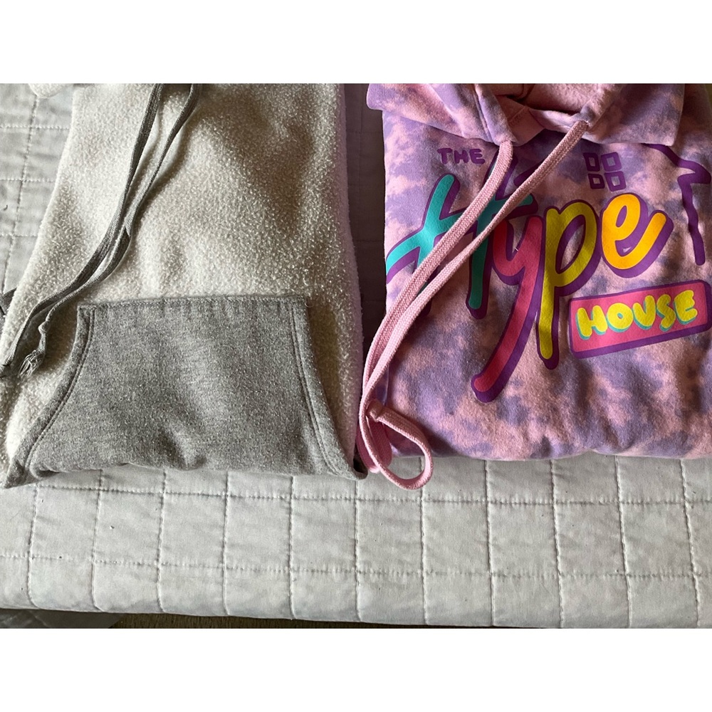 2 Sweatshirts - used but no stains or tears.  Good condition